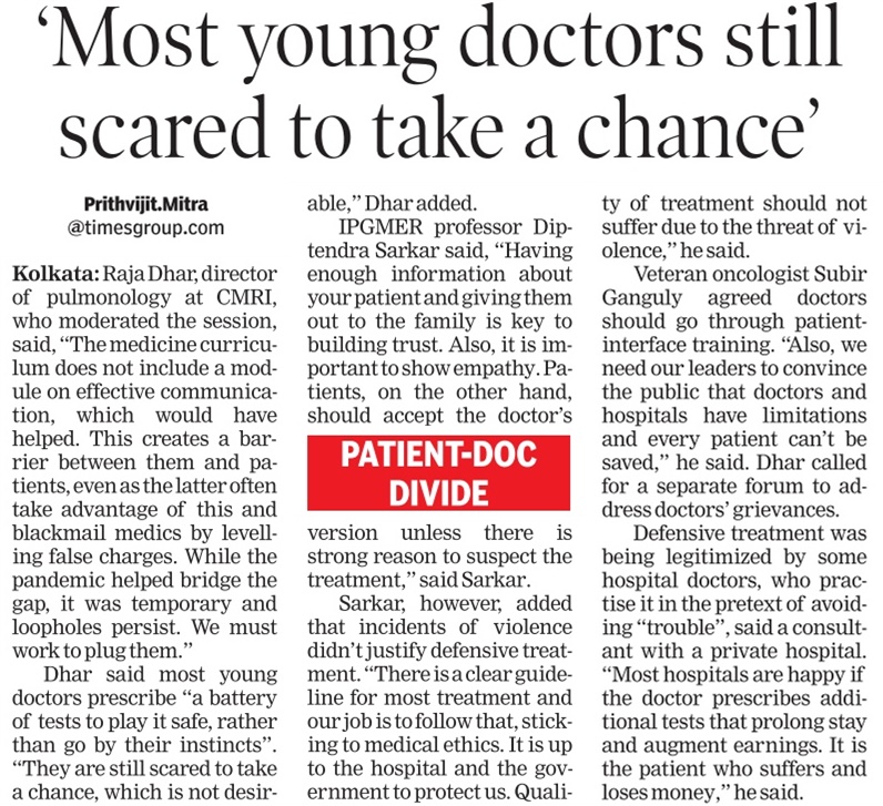 Most young doctors still scared to take a chance